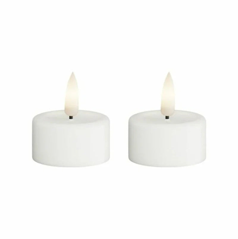 LED-värmeljus,2-pack, Vit, DeluxeHomearte