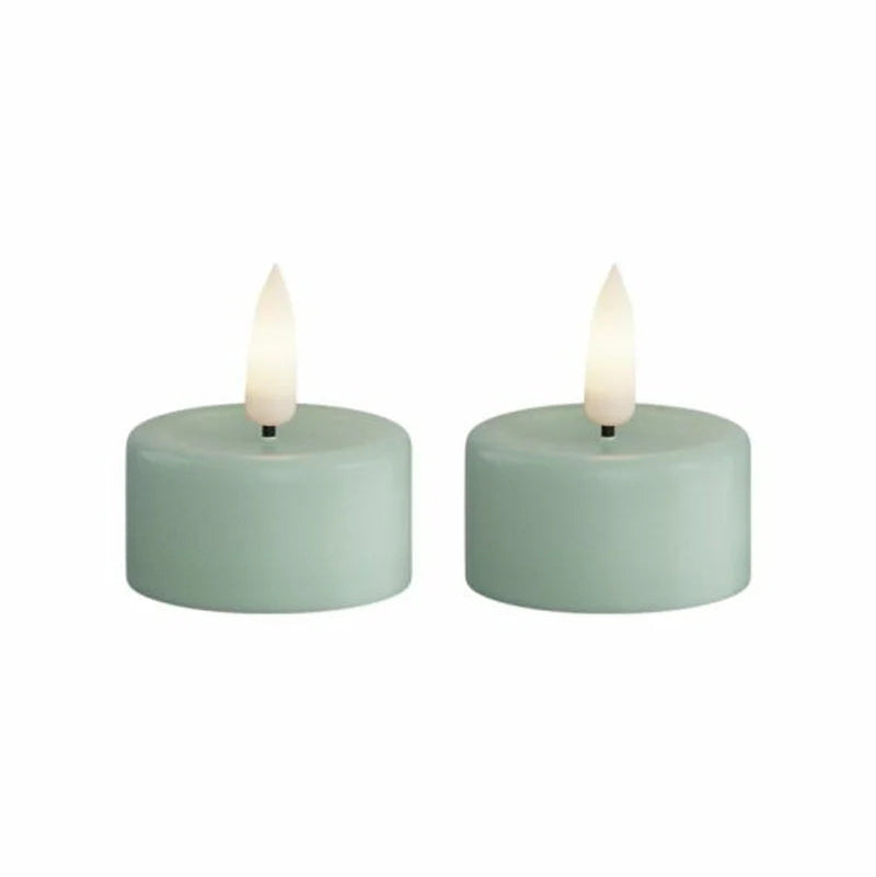 LED-värmeljus,2-pack, Ljusgrön, DeluxeHomearte