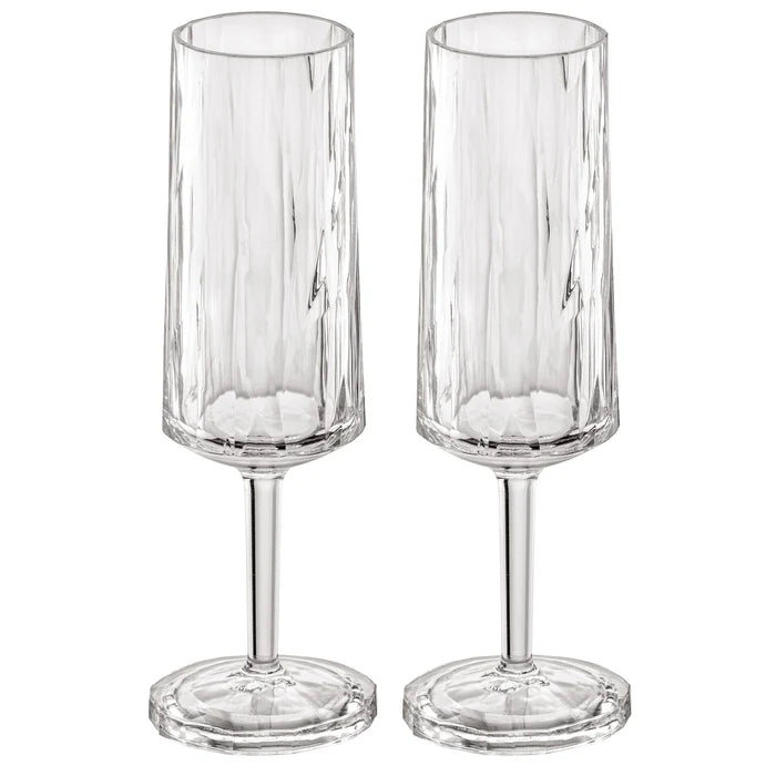 Champagneglas plast 100 ml, KOZIOL/superglas, 2-pack