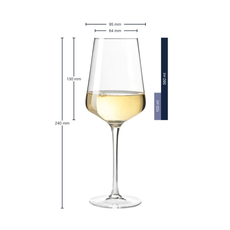 Röd/vitvinsglas 560 ml, PUCCINI / Leonardo 6-pack