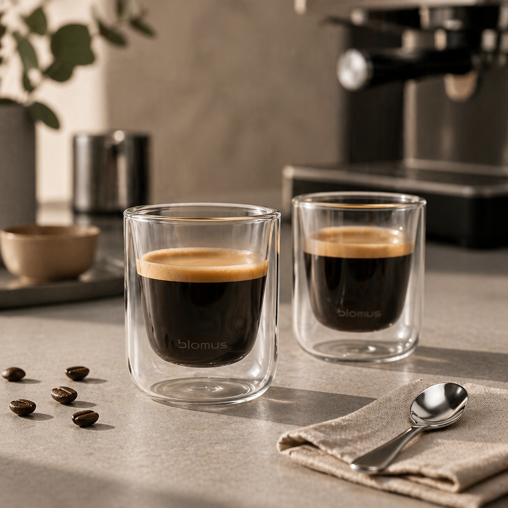 Espressoglas 80 ml, BLOMUS / Nero, 2 pack