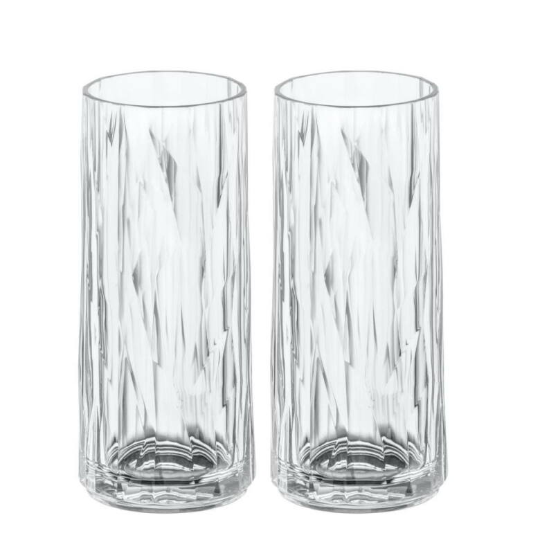 Longdrinkglas plast 250 ml, KOZIOL/superglas, 2 pack