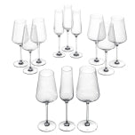 Set med Vinglas & Champagneglas PUCCINI / Leonardo 12-pack