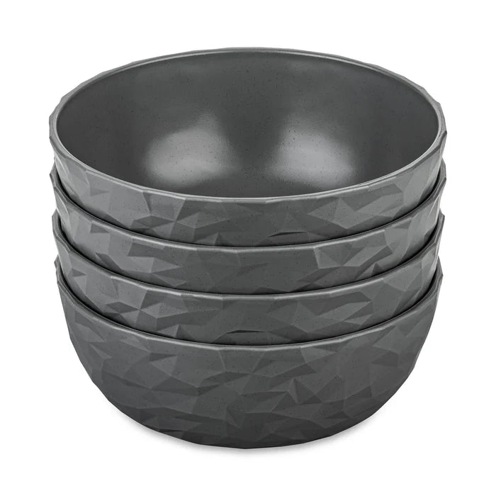 Skålset i tålig plast, 4-Pack, 2 olika färger, Koziol