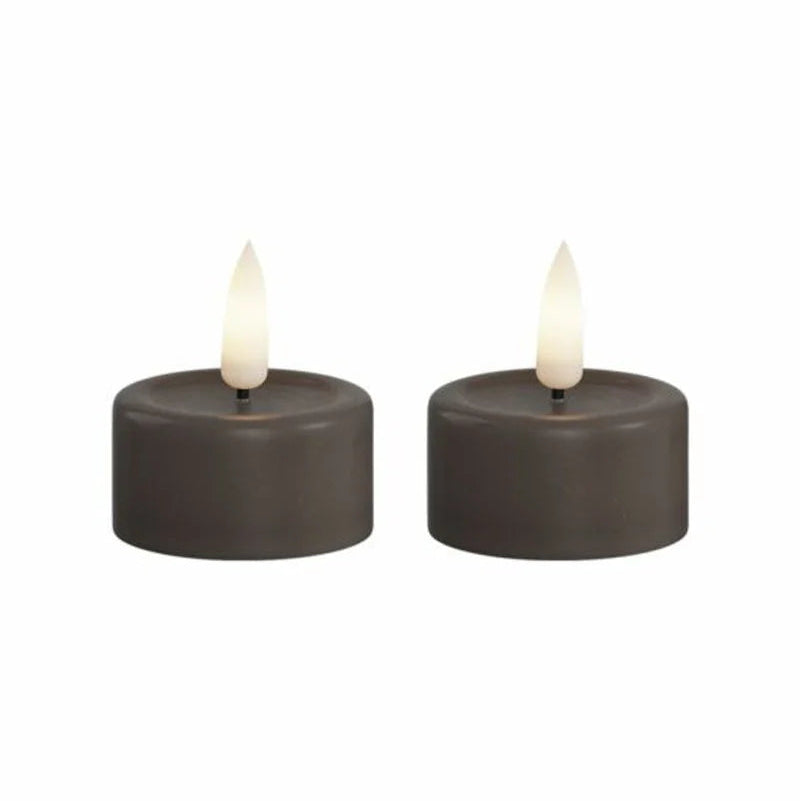 LED-värmeljus,2-pack, Mocca, DeluxeHomearte