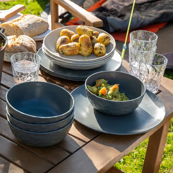 Skålset i tålig plast, 4-Pack, 2 olika färger, Koziol