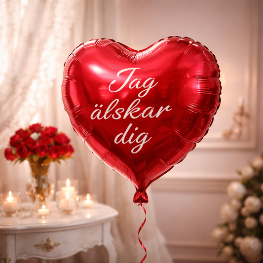 Hjärtballong 45 cm