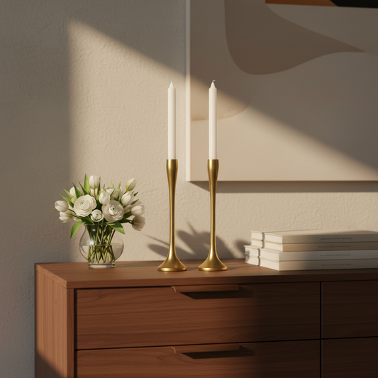 Ljusstake guldfärgad 31 cm