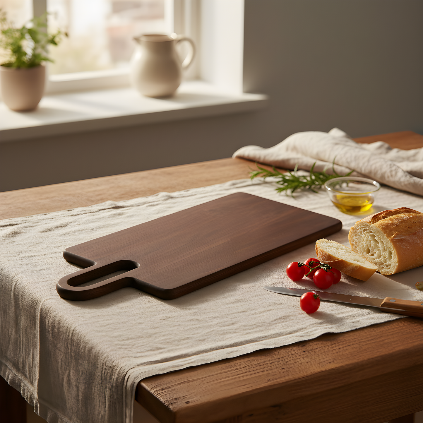 Stor uppläggningsbricka i trä