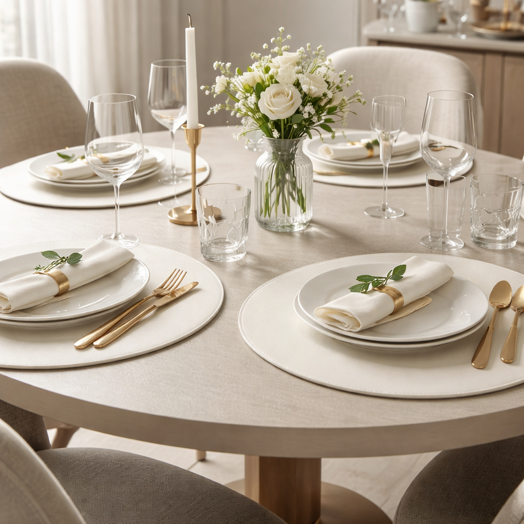 Vändbara underlägg (svart och vit)