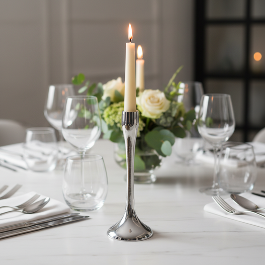 Ljusstake i metall 25 cm