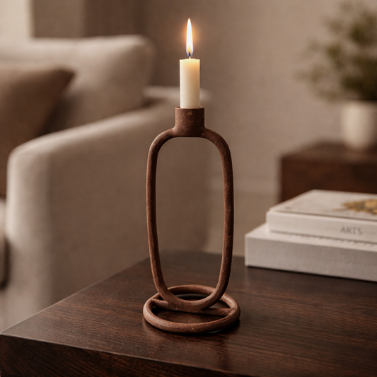 Ljusstake i metall 24cm