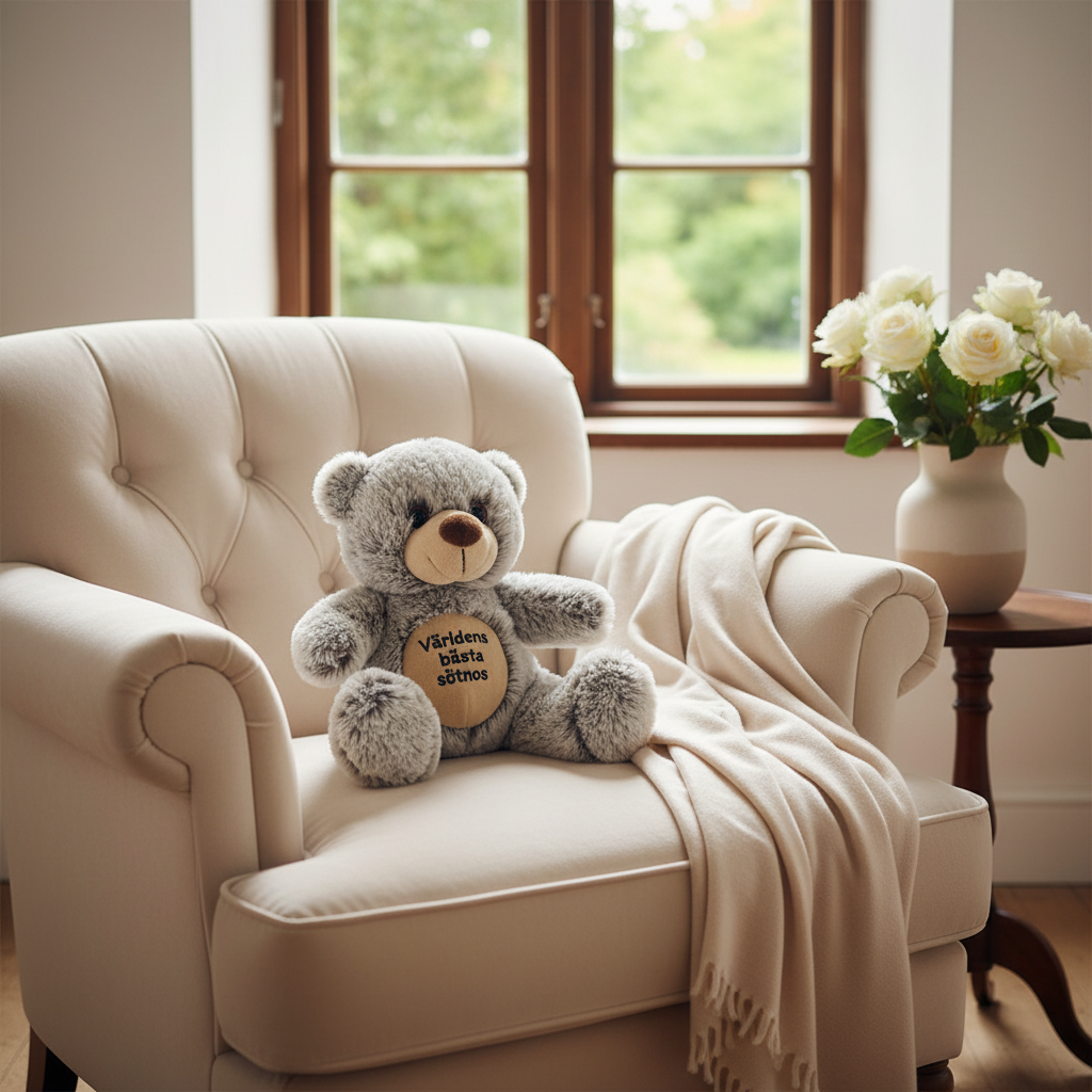 Grå Nalle 20 cm (Världens bästa sötnos)